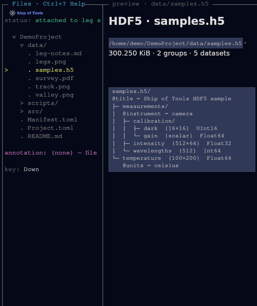 The preview follows the cursor through notes with math, the agent's bar chart, an HDF5 file, a PDF and the route figure.